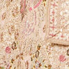 Dark Cream Sequinned Floral Embroidered Bridal Lehenga